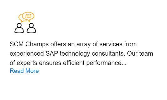 SAP Consulting Services