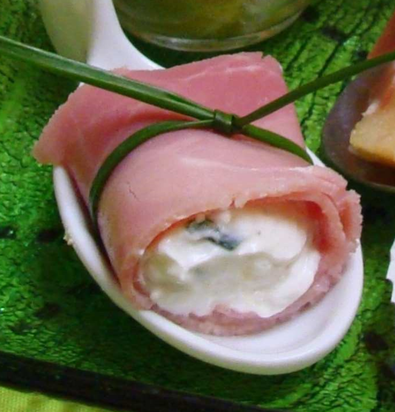 Roulés au jambon et au chèvre frais
