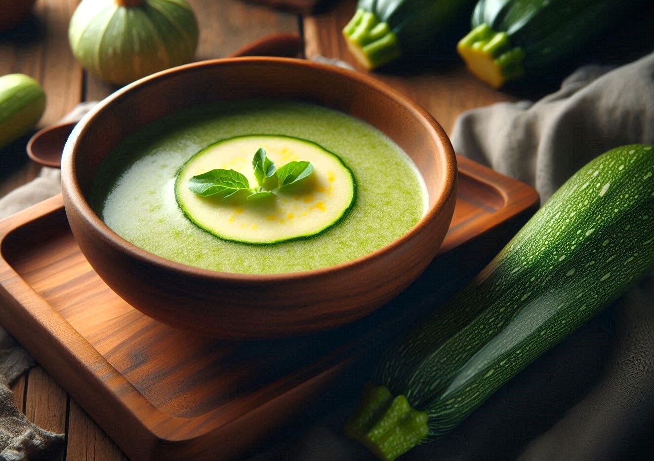 Potage courgette kiri