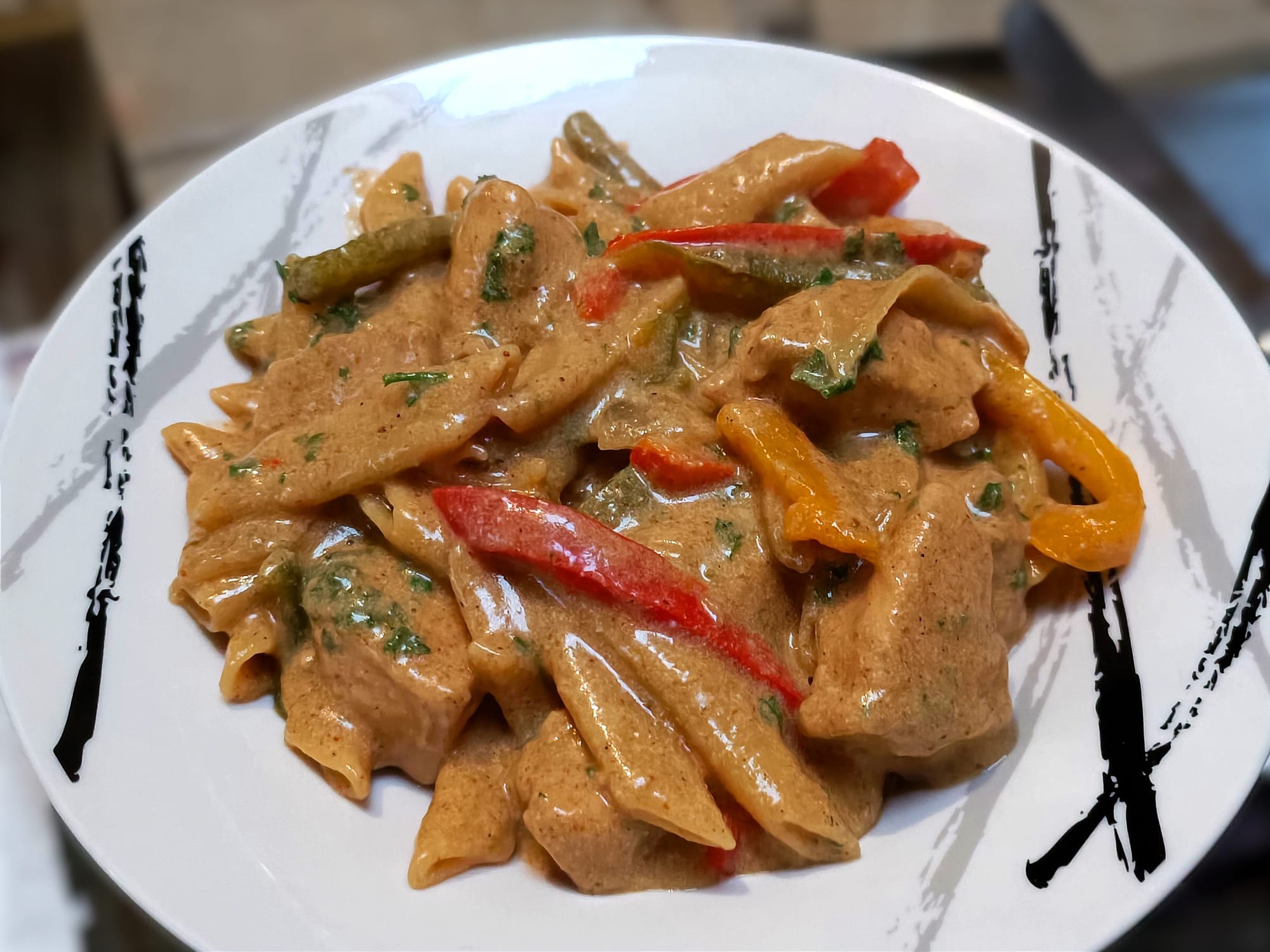 One pot de penne façon fajitas