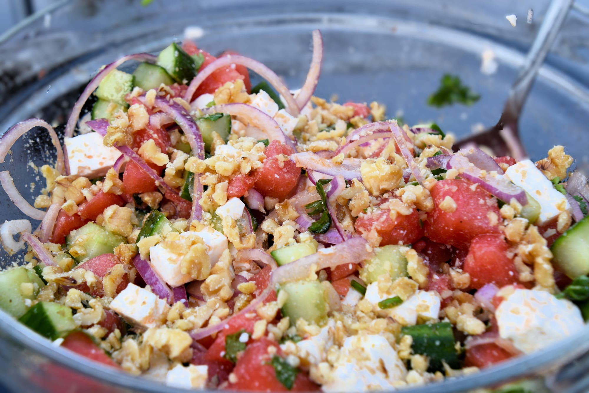 Salade de pastèque à la feta