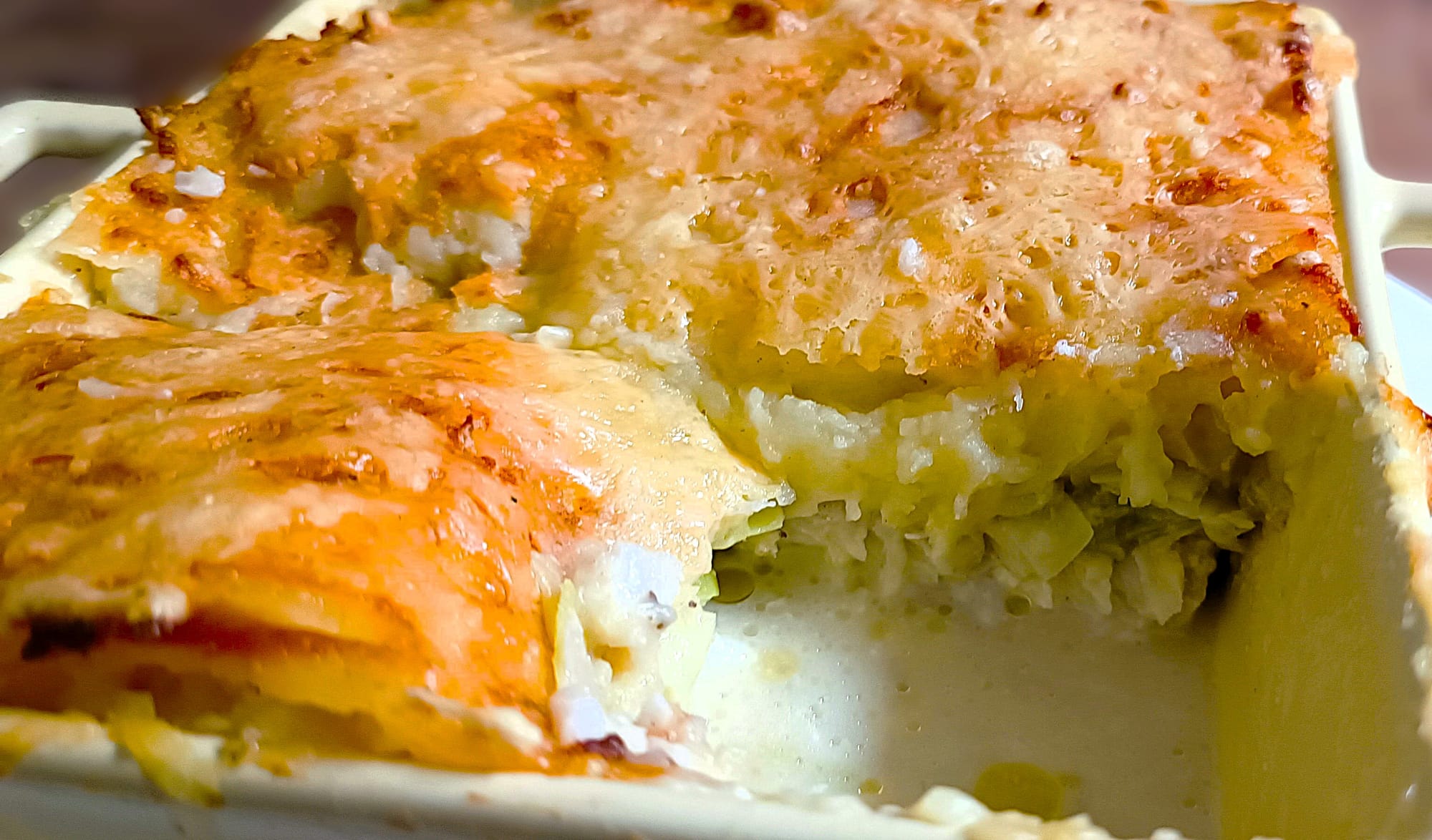 Gratin de cabillaud aux poireaux et à la pomme de terre