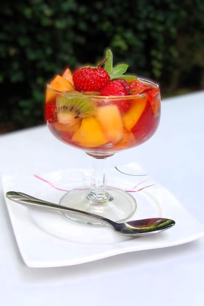 Salade de fruits pétillante
