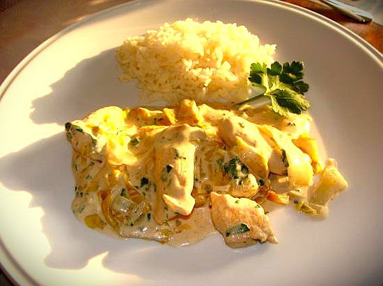 Ragoût de dinde aux endives et Philadelphia