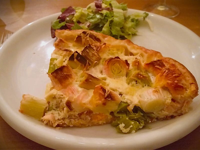 Quiche au saumon frais et aux poireaux