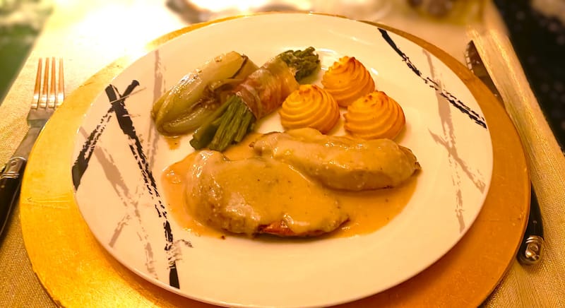 Filet de faisan à la sauce foie gras