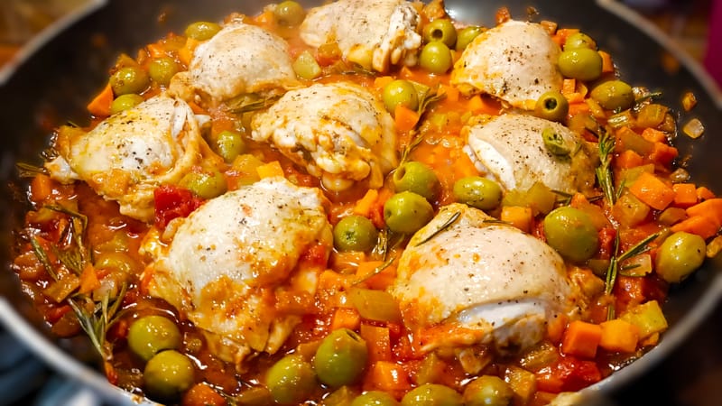 Poulet à la provençale