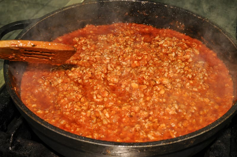 Spaghetti à la sauce bolognaise