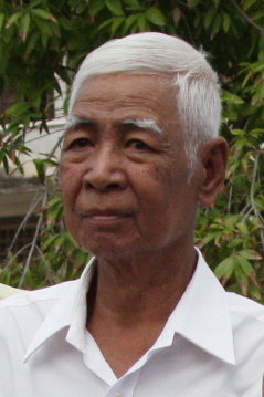 Portrait de Vann Nath, peintre cambodgien et rescapé de la prison S21 à Phnom Penh