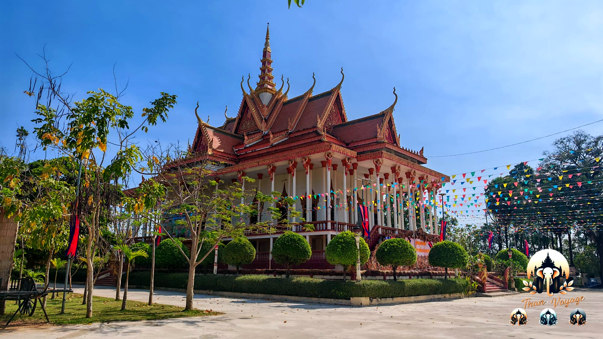 Pagode des Cent Colonnes à Sambor près de Kratie