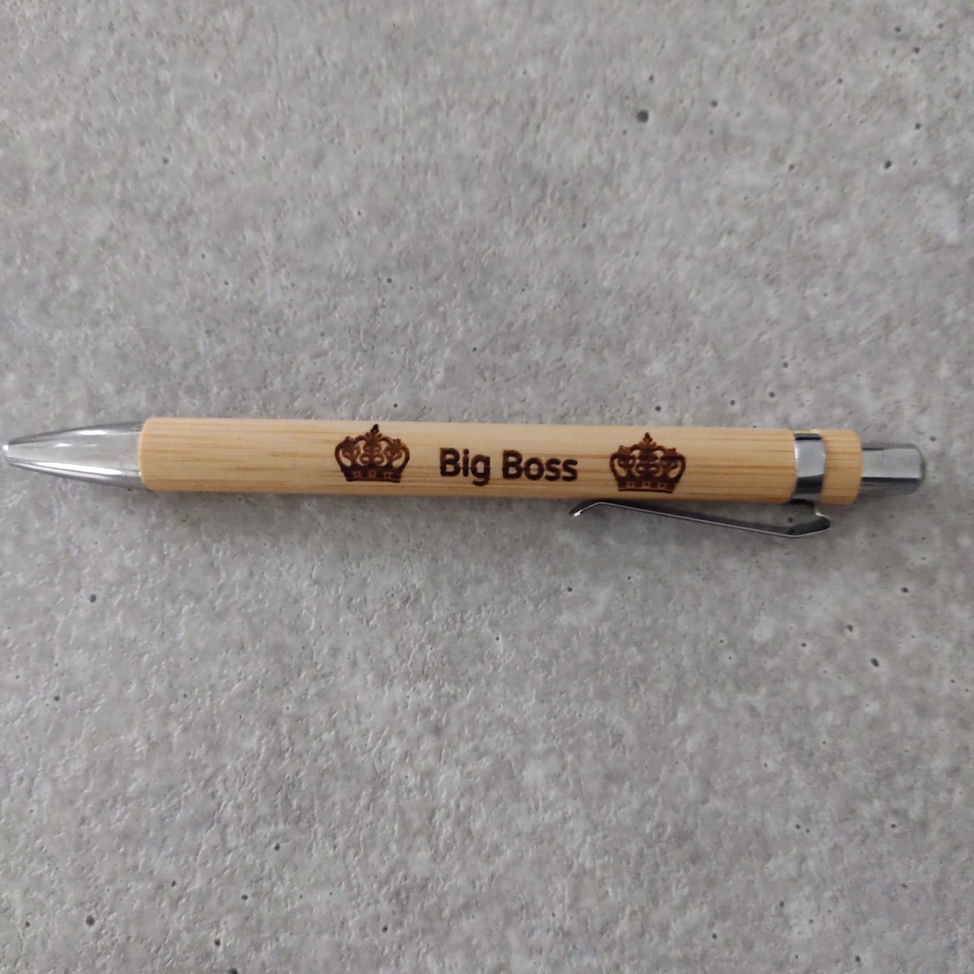 Stylo bambou personnalisé