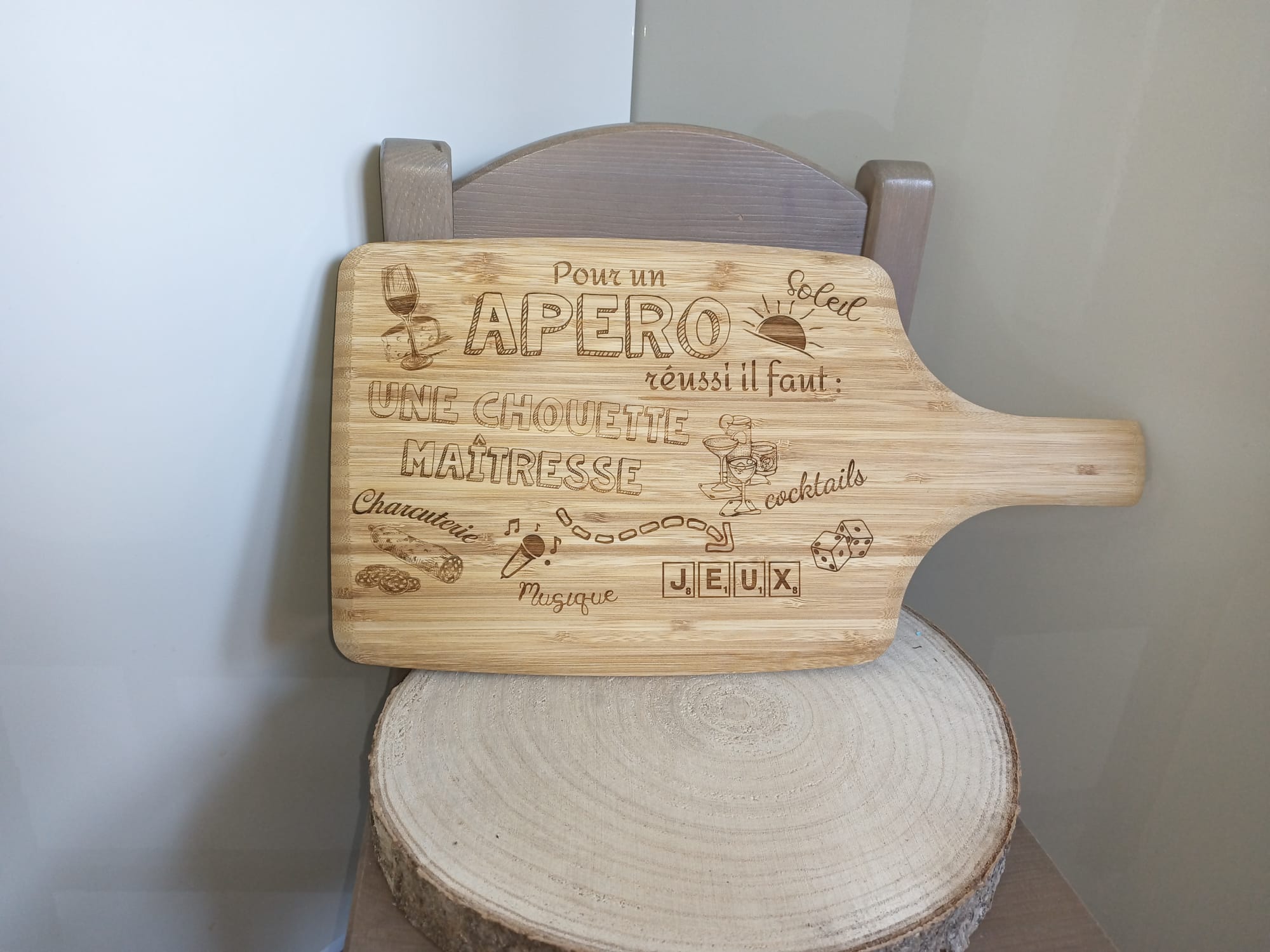 Planche de présentation apéro personnalisée