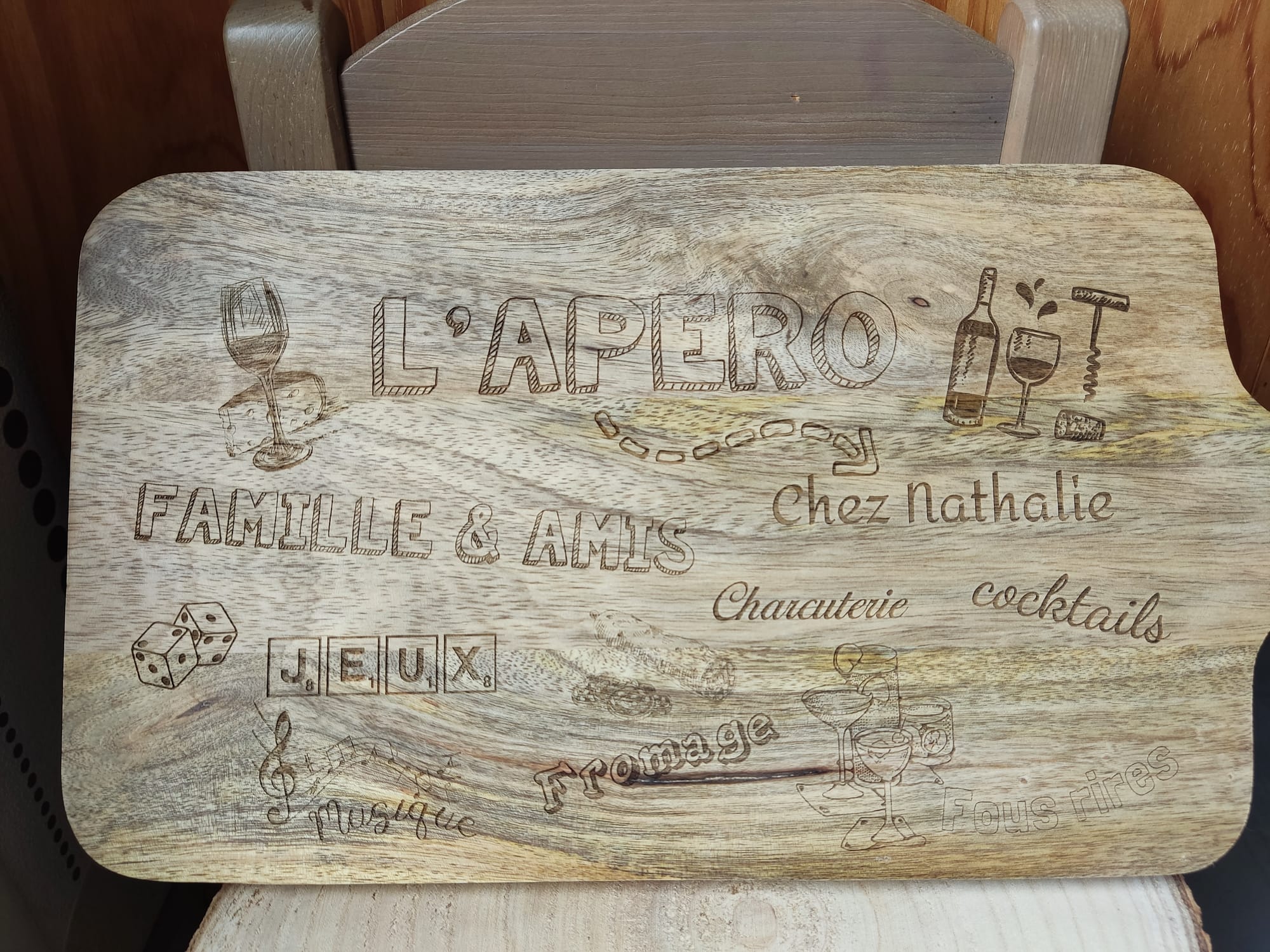 Planche de présentation apéro personnalisée