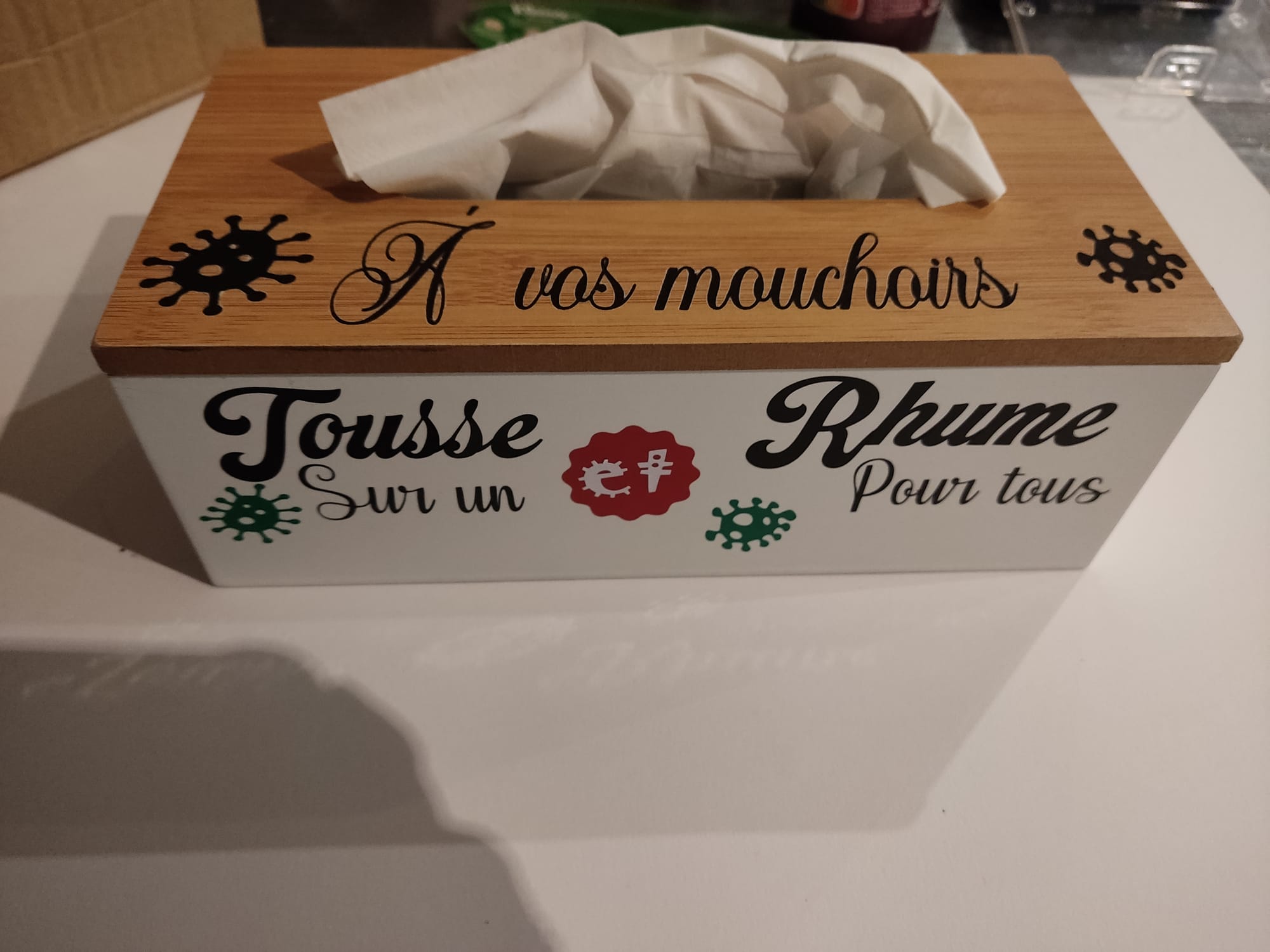Boîte à mouchoirs personnalisée
