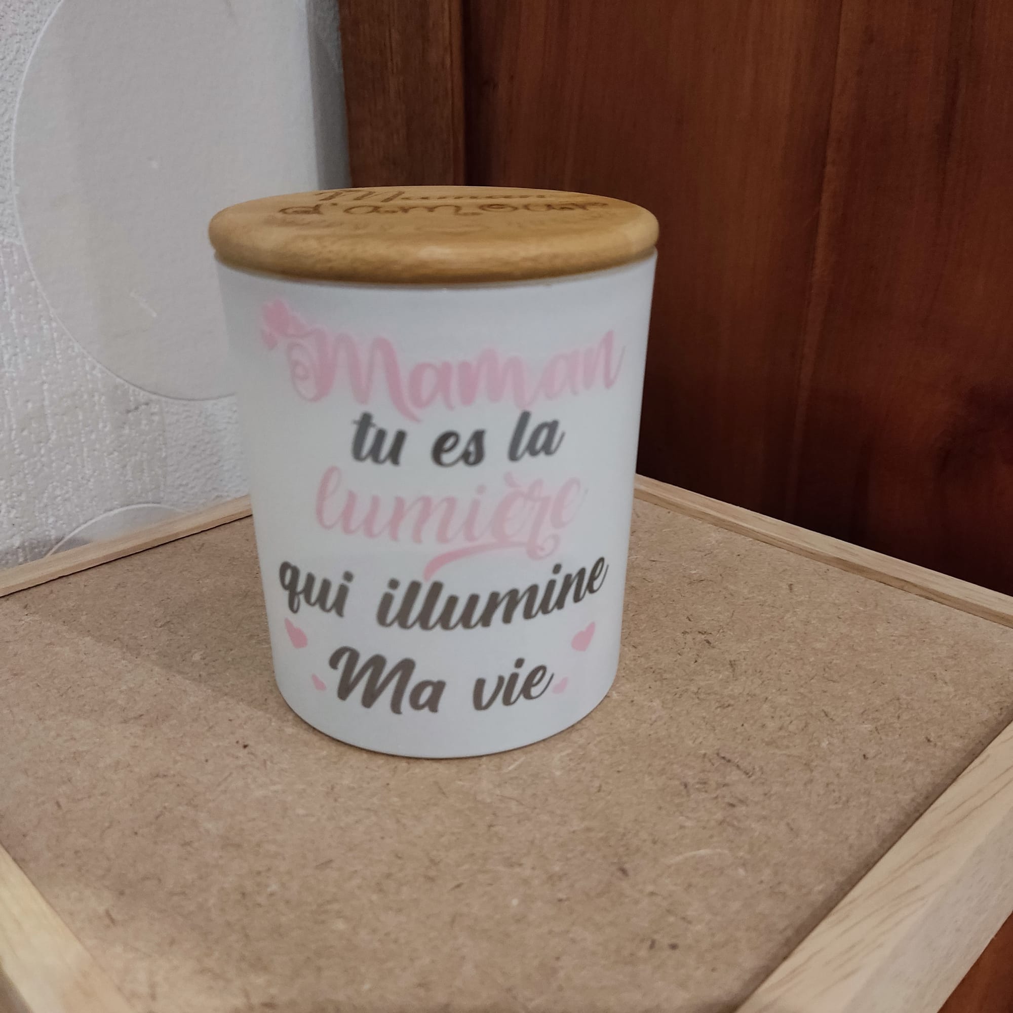 Bougie parfumée personnalisée
