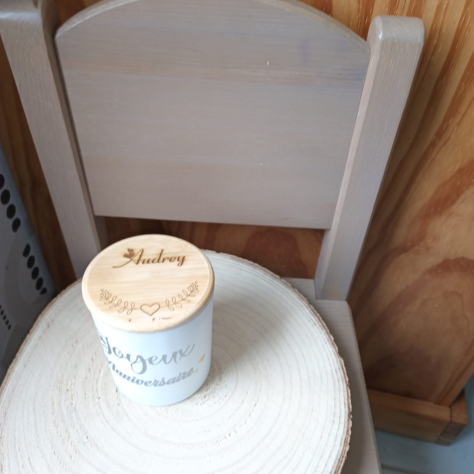 Bougie parfumée personnalisée