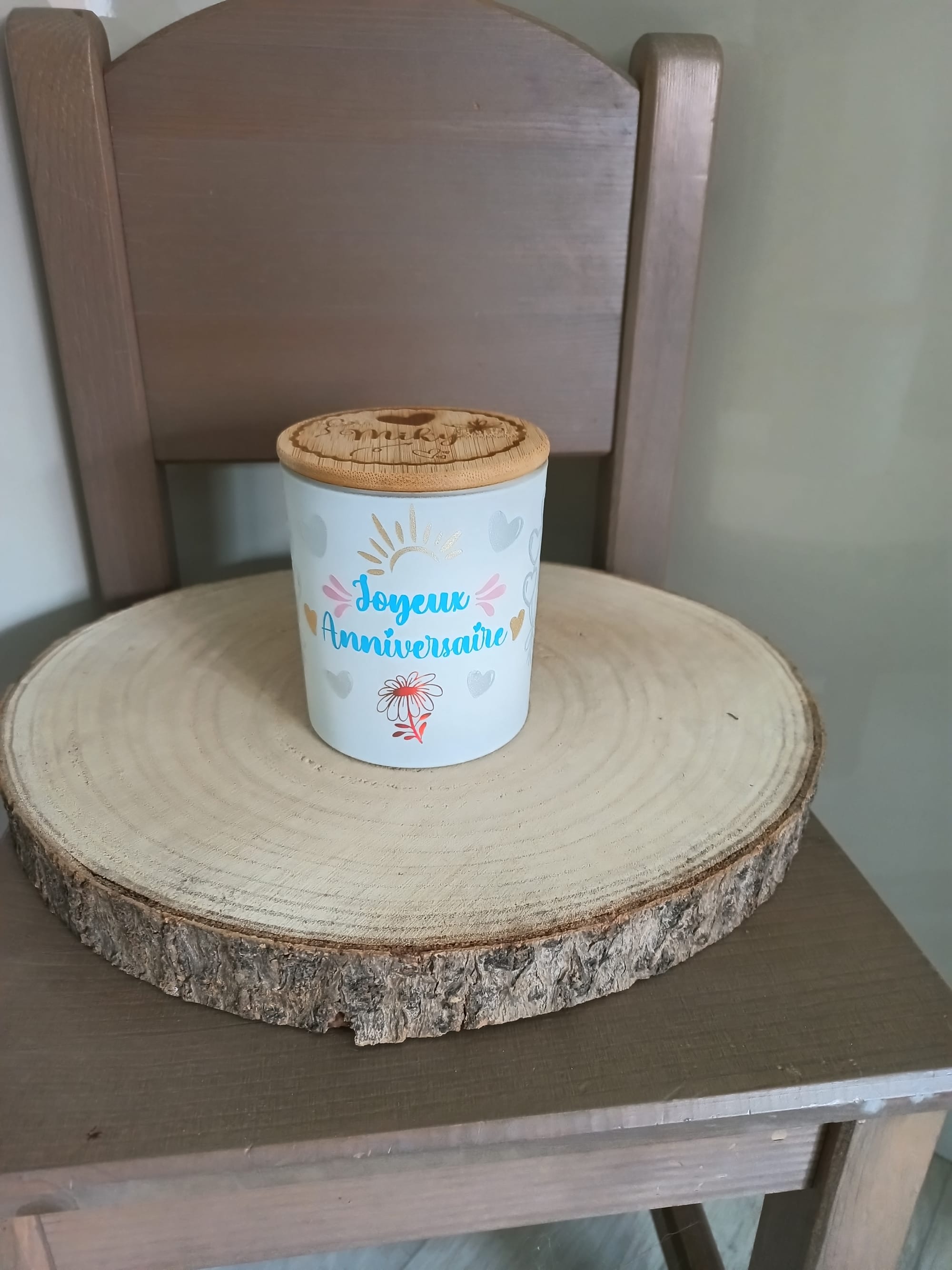 Bougie parfumée personnalisée