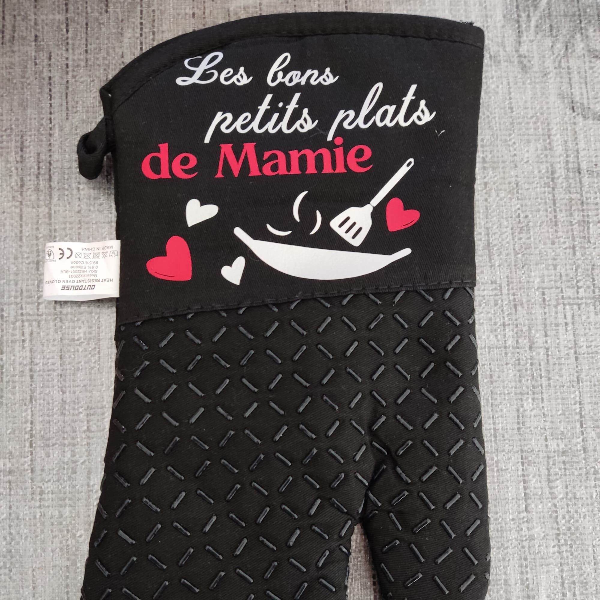 Gant et manique de cuisine personnalisé