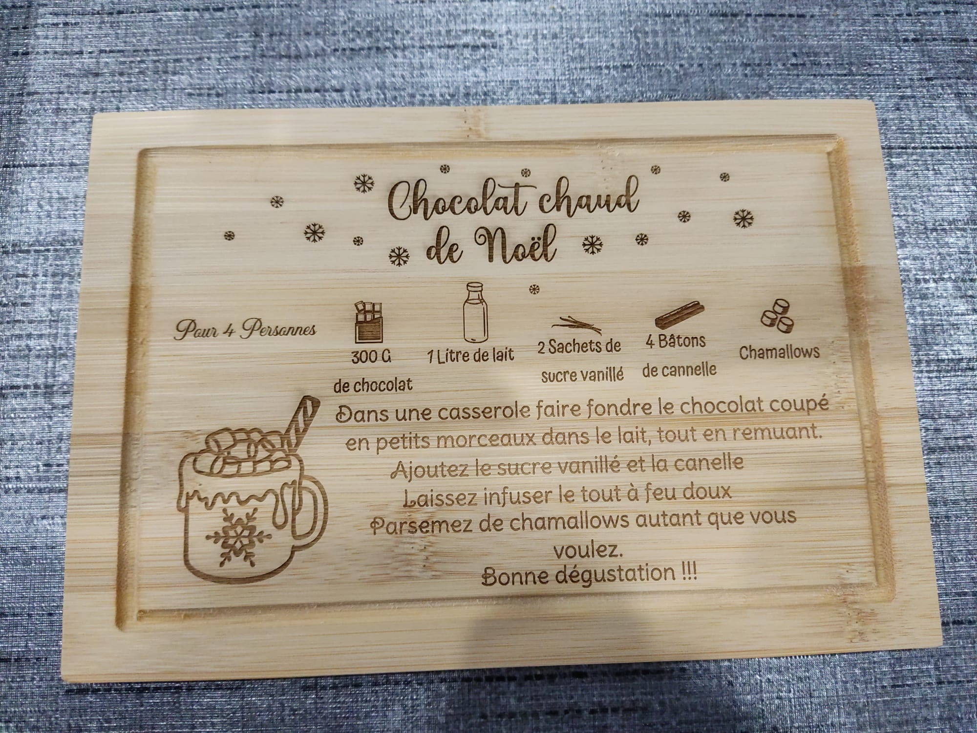 Planche petit déjeuner ou pause café personnalisée avec recette