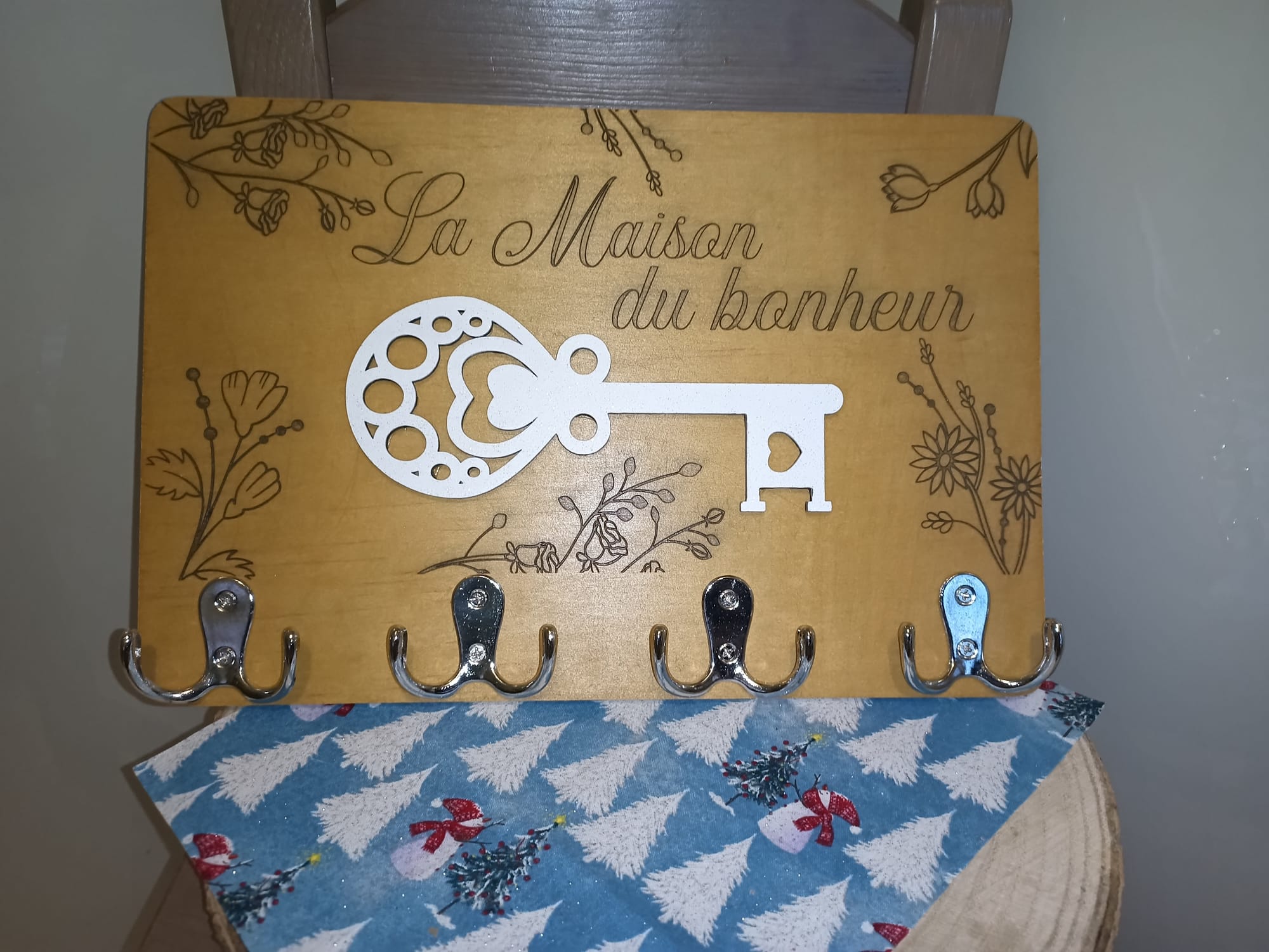 Porte clé mural personnalisé