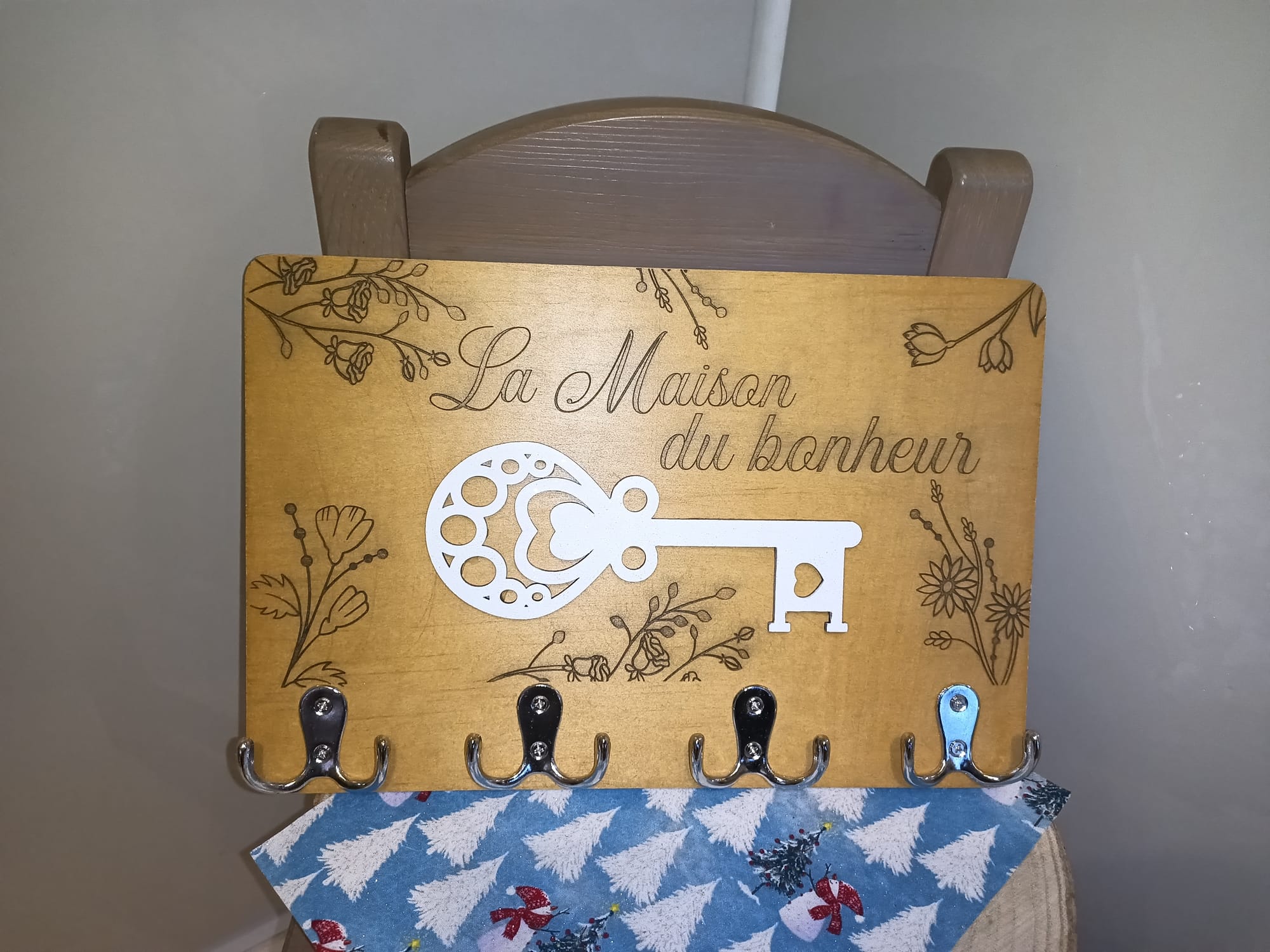 Porte clé mural personnalisé