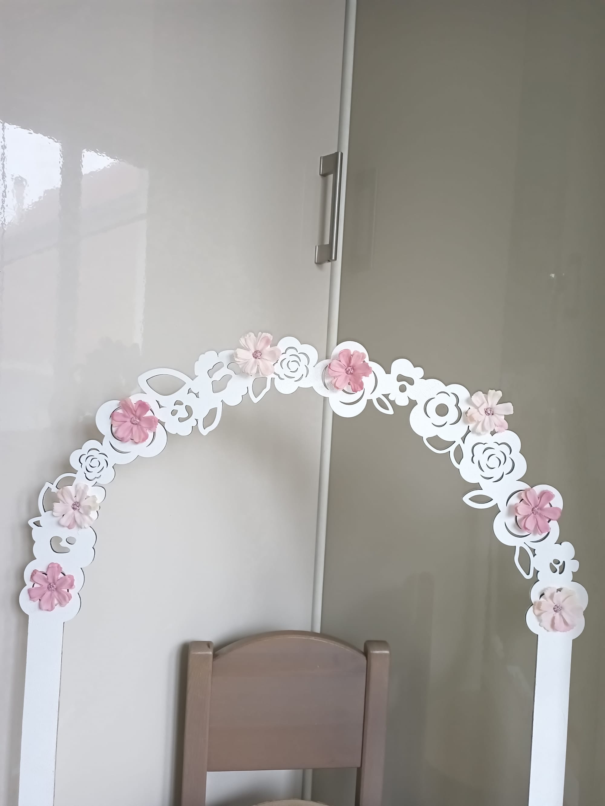 Arche florale en bois personnalisé