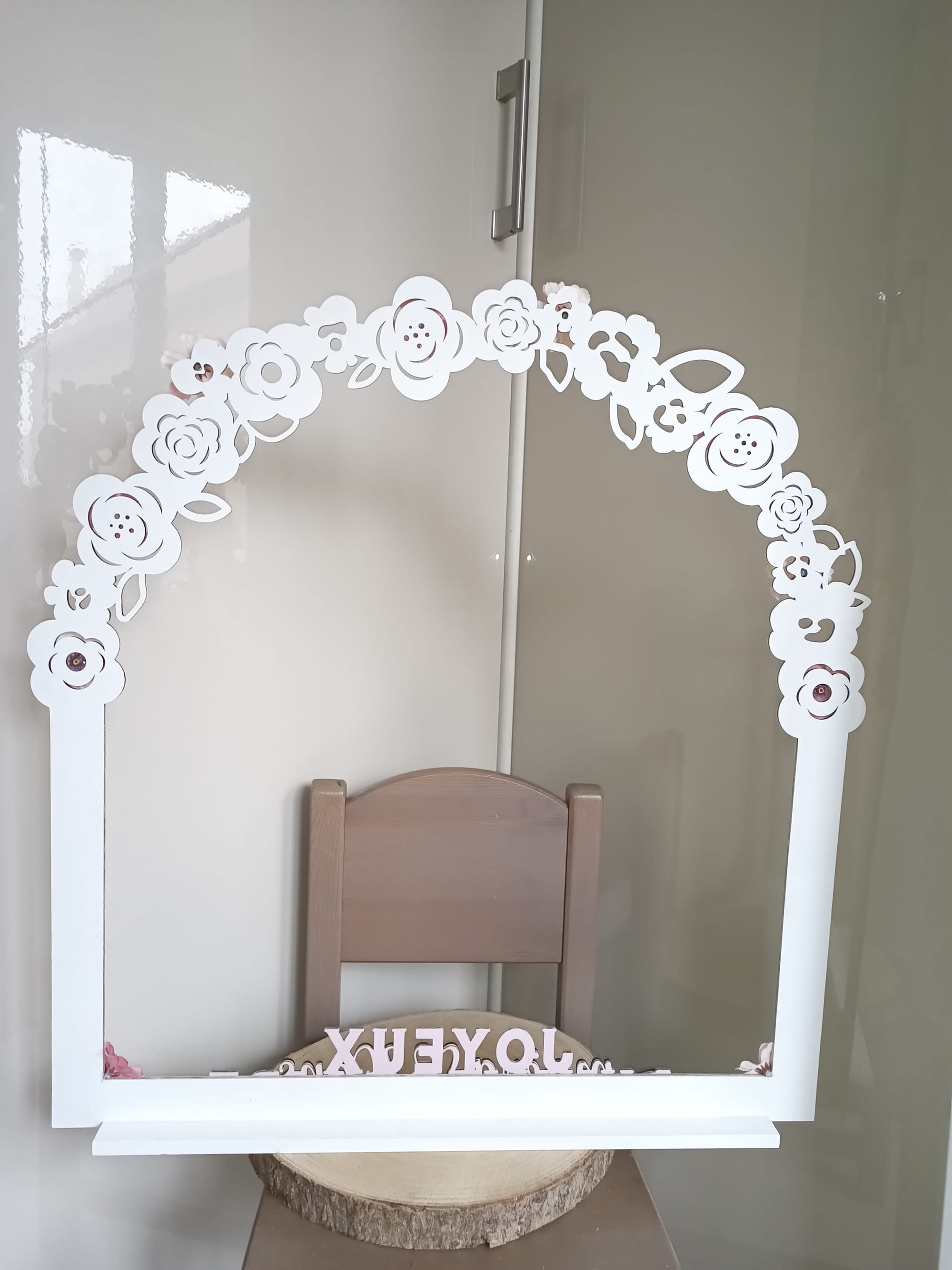 Arche florale en bois personnalisé