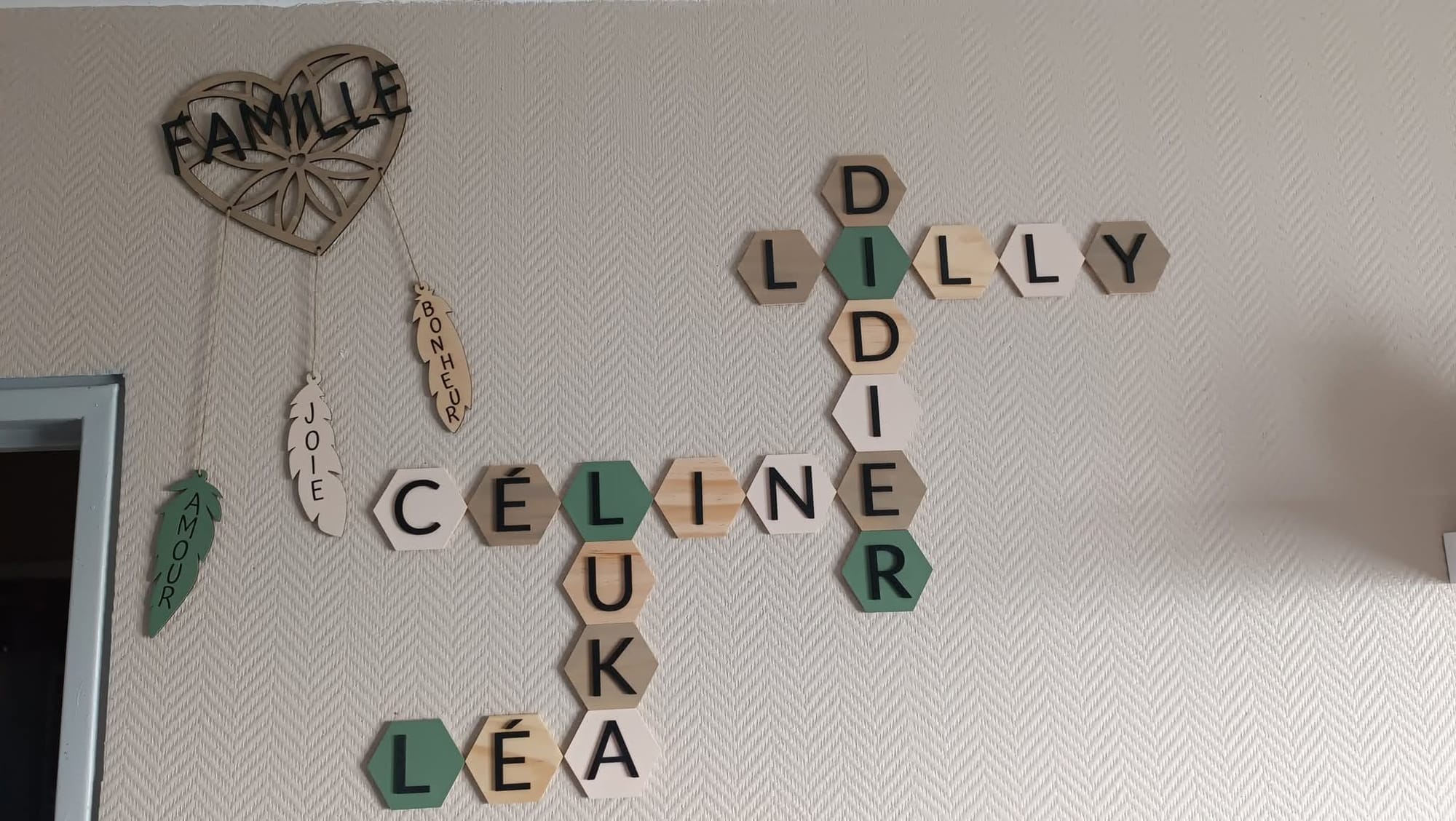 Puzzle famille mural 3D personnalisé