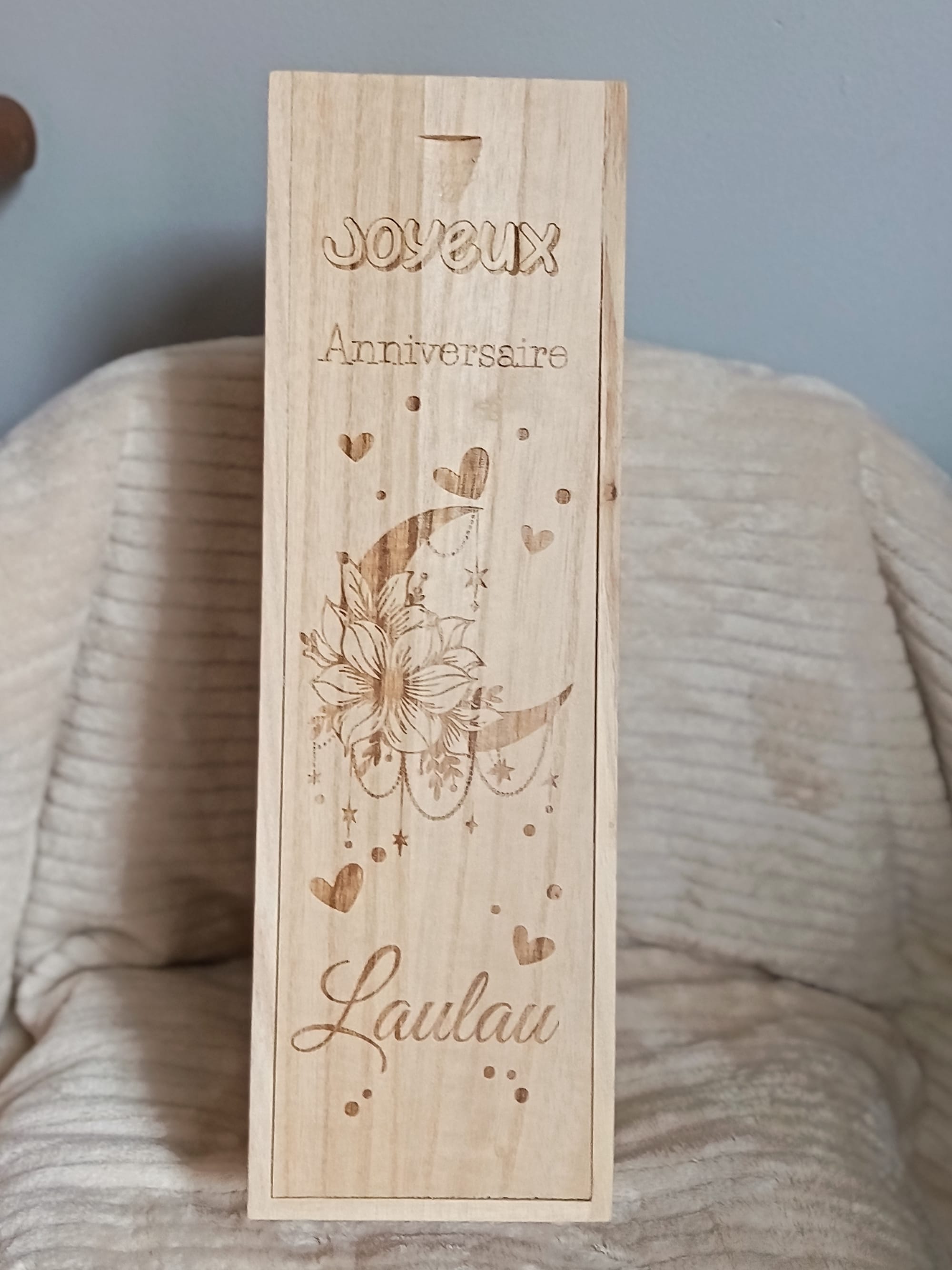 Boîte caisse bouteille personnalisé