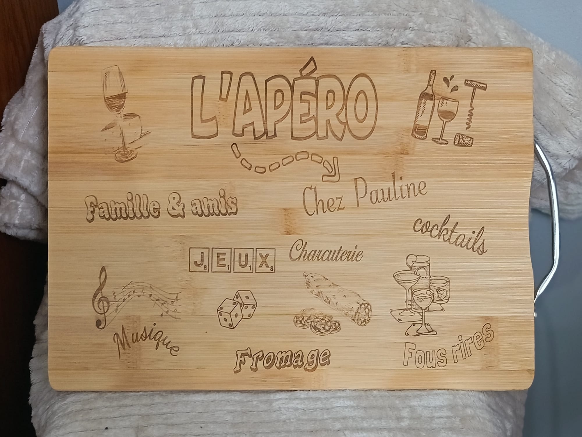 Planche de présentation apéro personnalisée