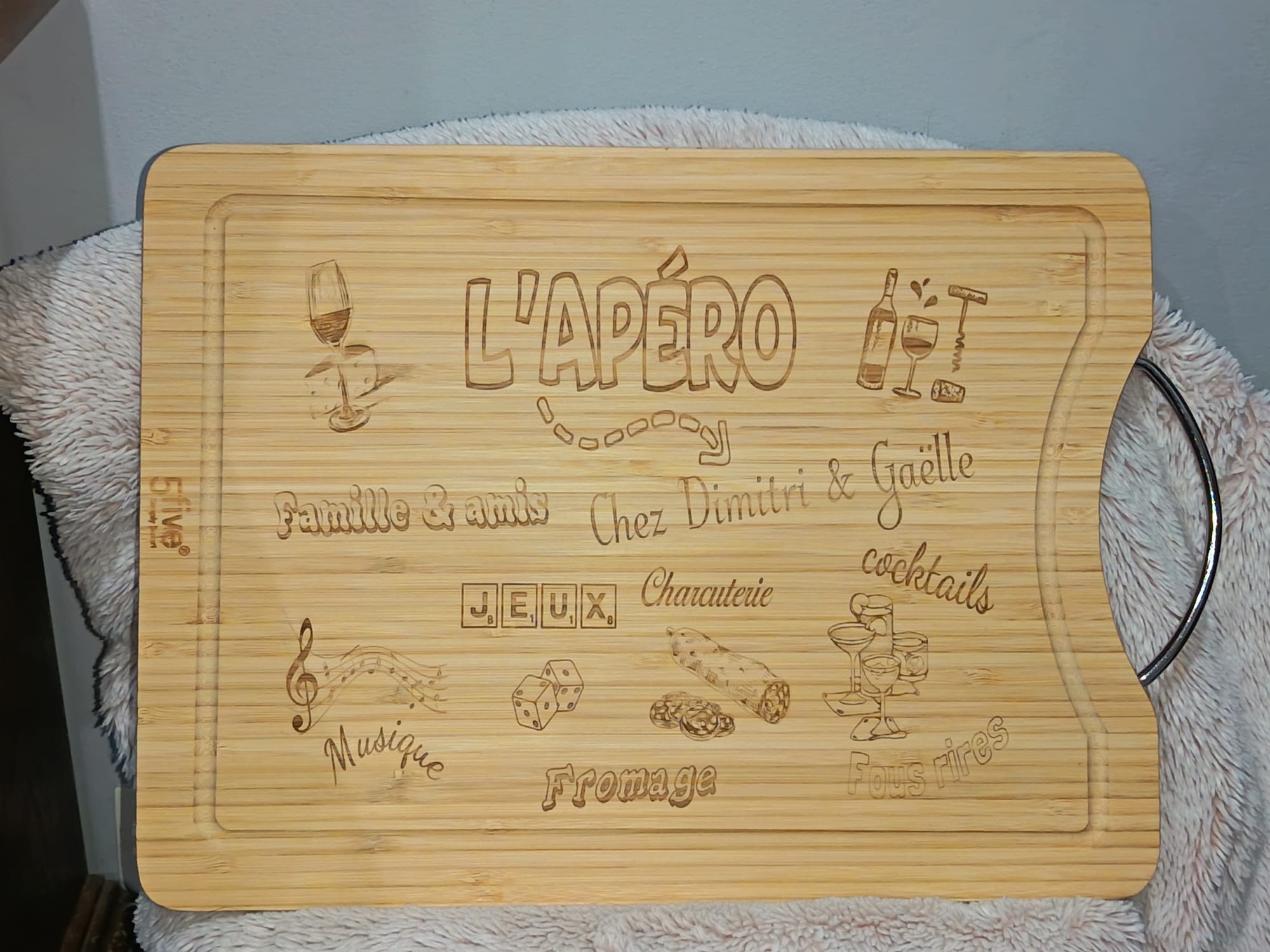 Planche de présentation apéro personnalisée