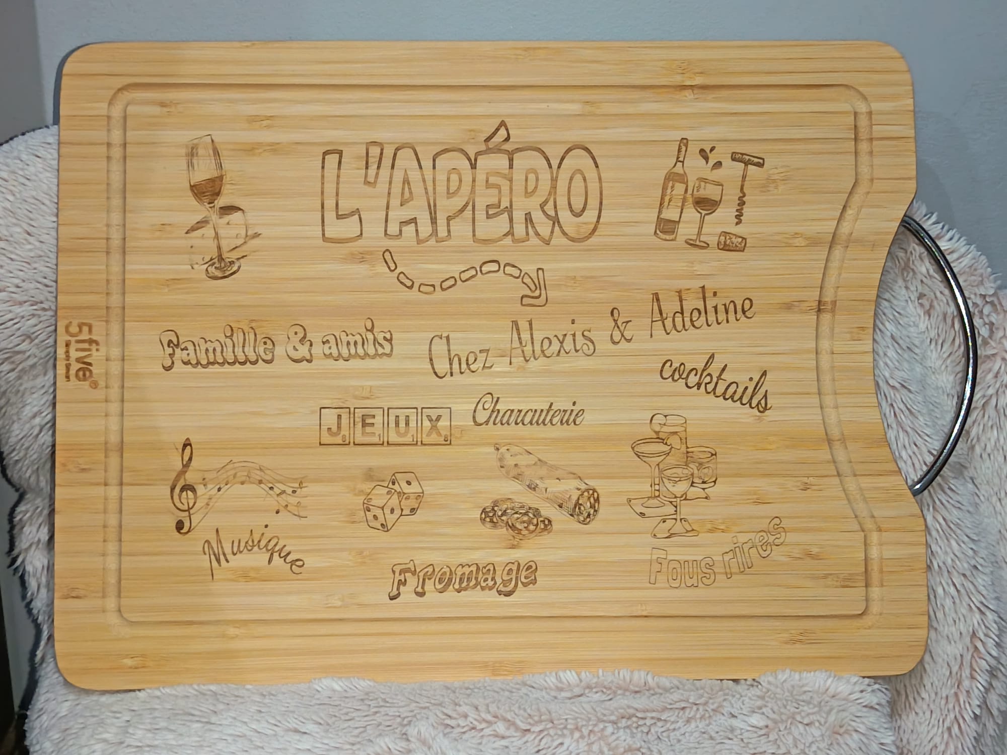 Planche de présentation apéro personnalisée