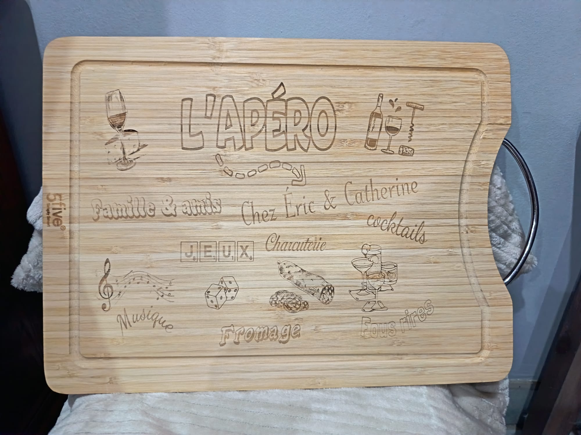 Planche de présentation apéro personnalisée