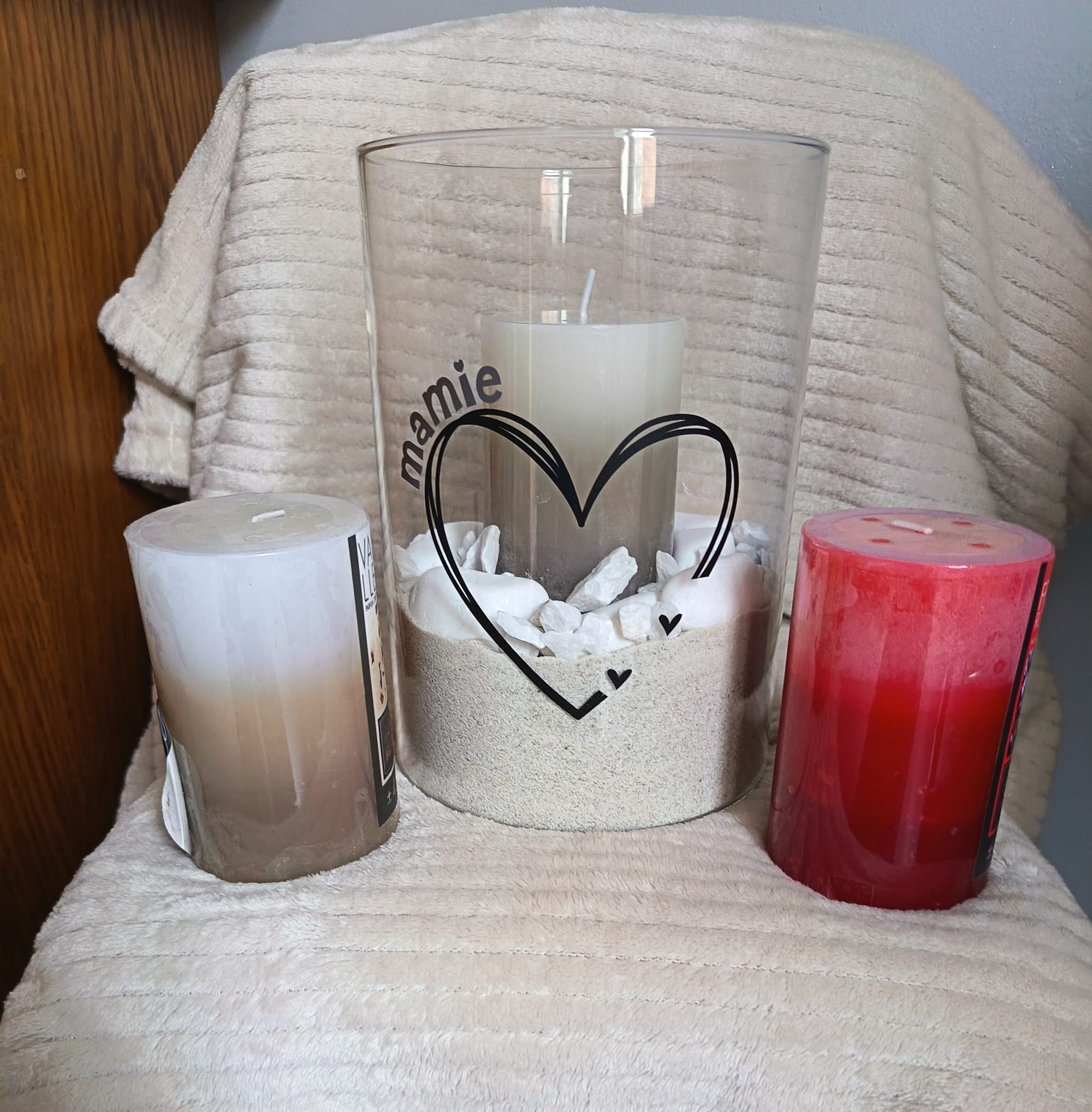 Vase bougie Mamie personnalisé