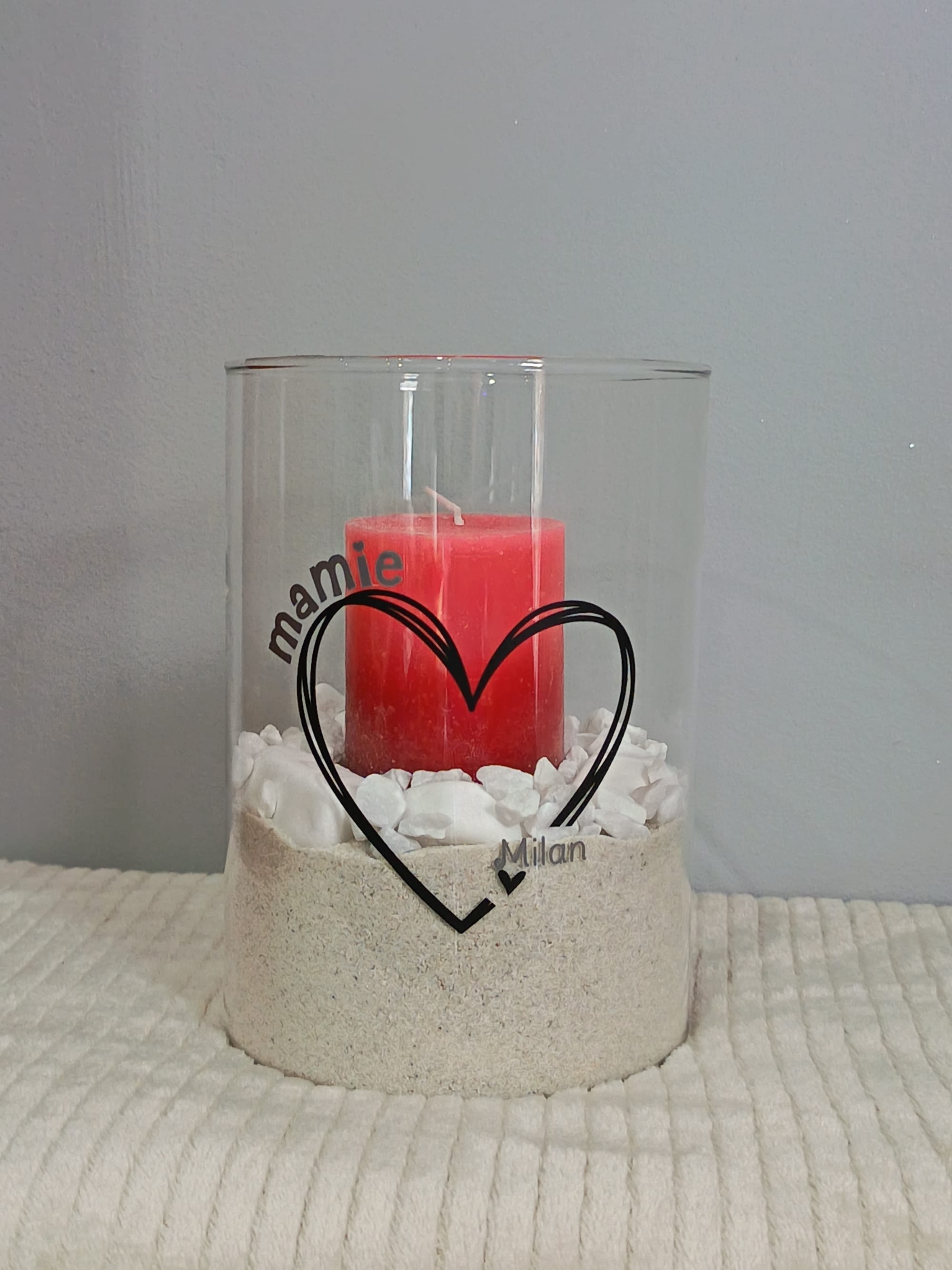 Vase bougie Mamie personnalisé