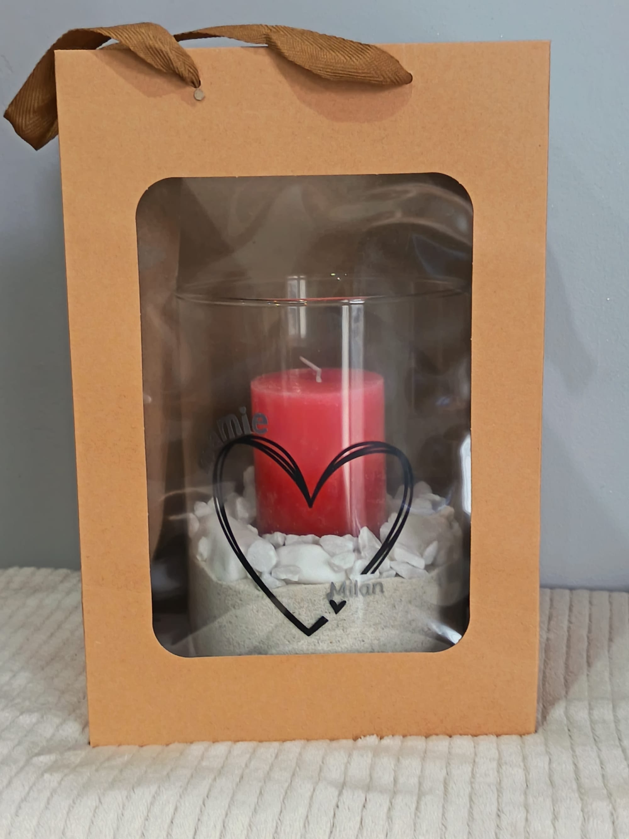 Vase bougie Mamie personnalisé