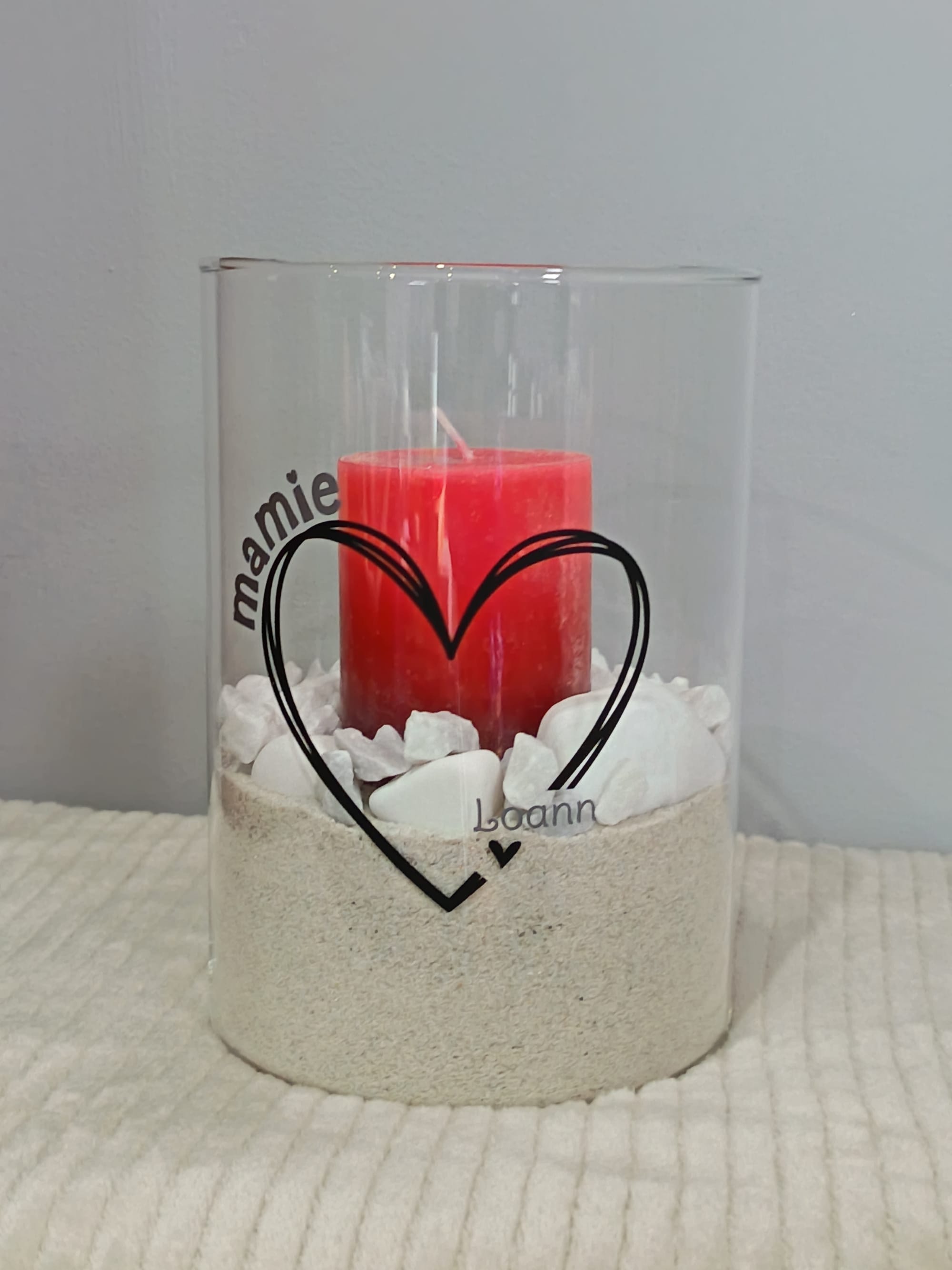 Vase bougie Mamie personnalisé