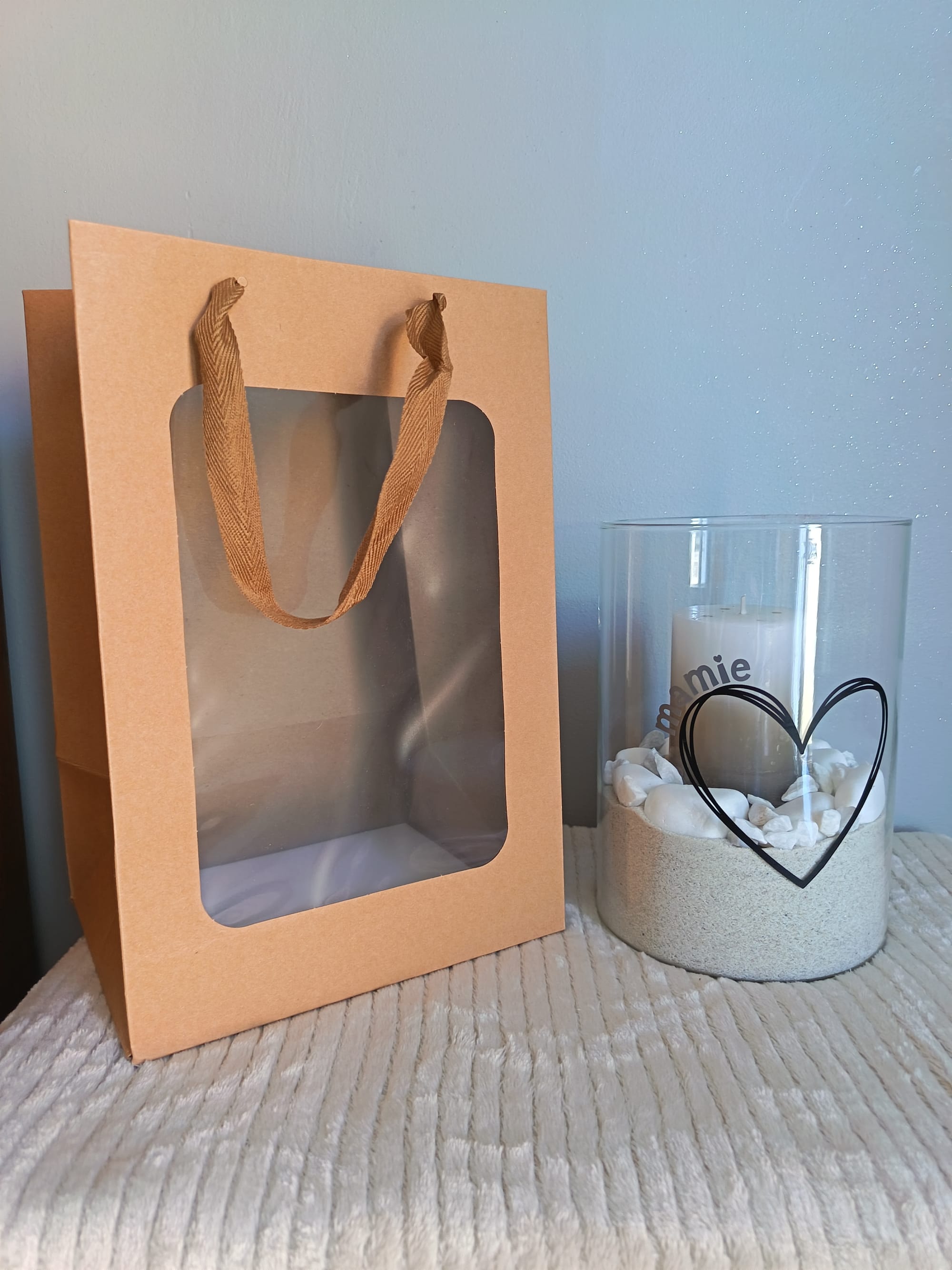 Vase bougie Mamie personnalisé