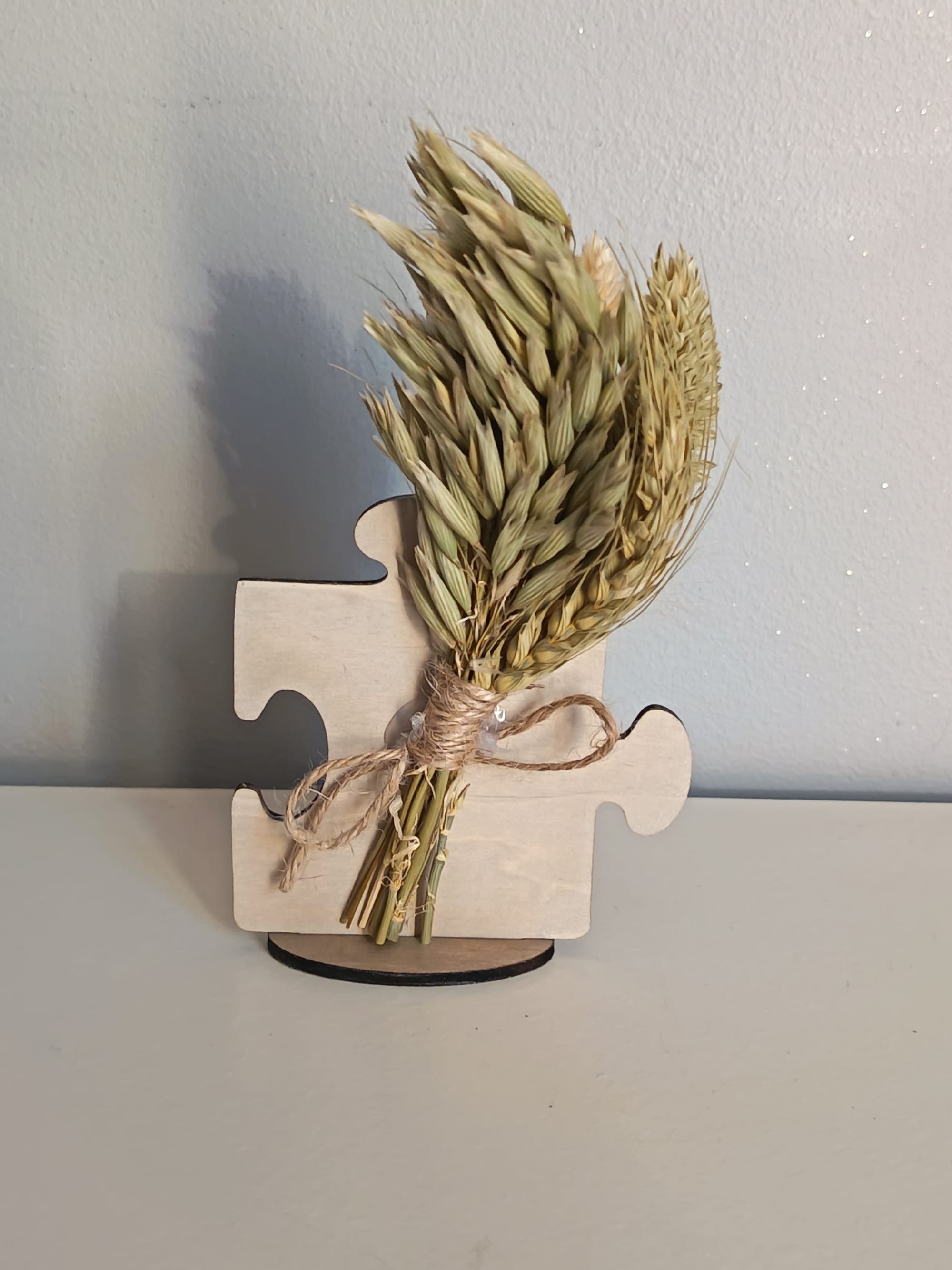 Marque place puzzle baptême personnalisé