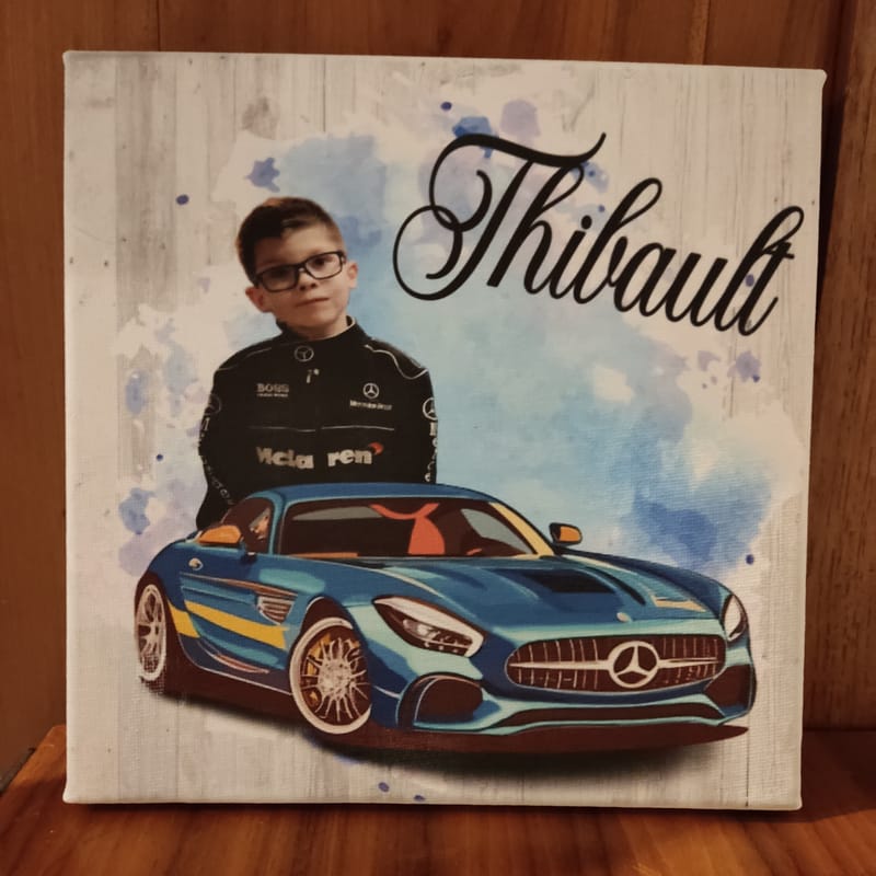 Toile personnalisée 20x20 cm