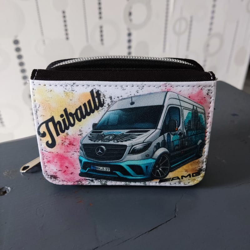 Portefeuille petit format 120x85 mm personnalisé