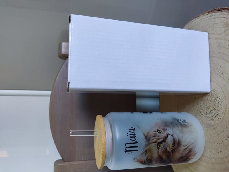 Verre givré personnalisé