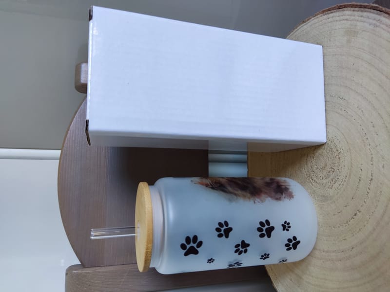 Verre givré personnalisé