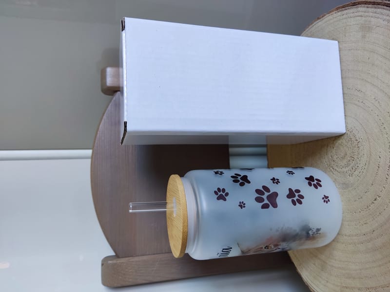 Verre givré personnalisé