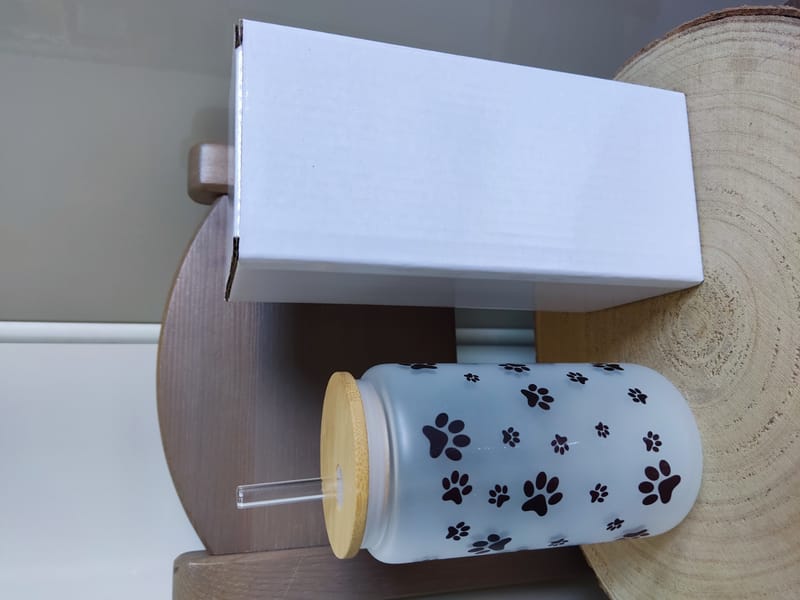 Verre givré personnalisé