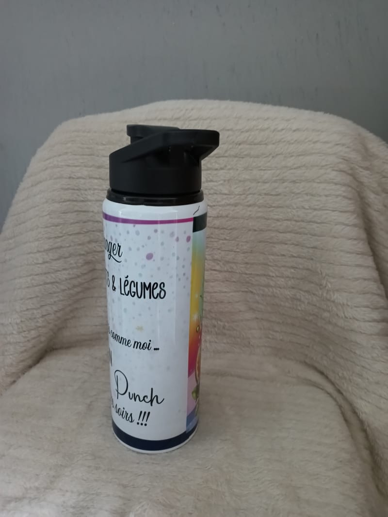 Gourde personnalisé avec motif et prénom de votre choix