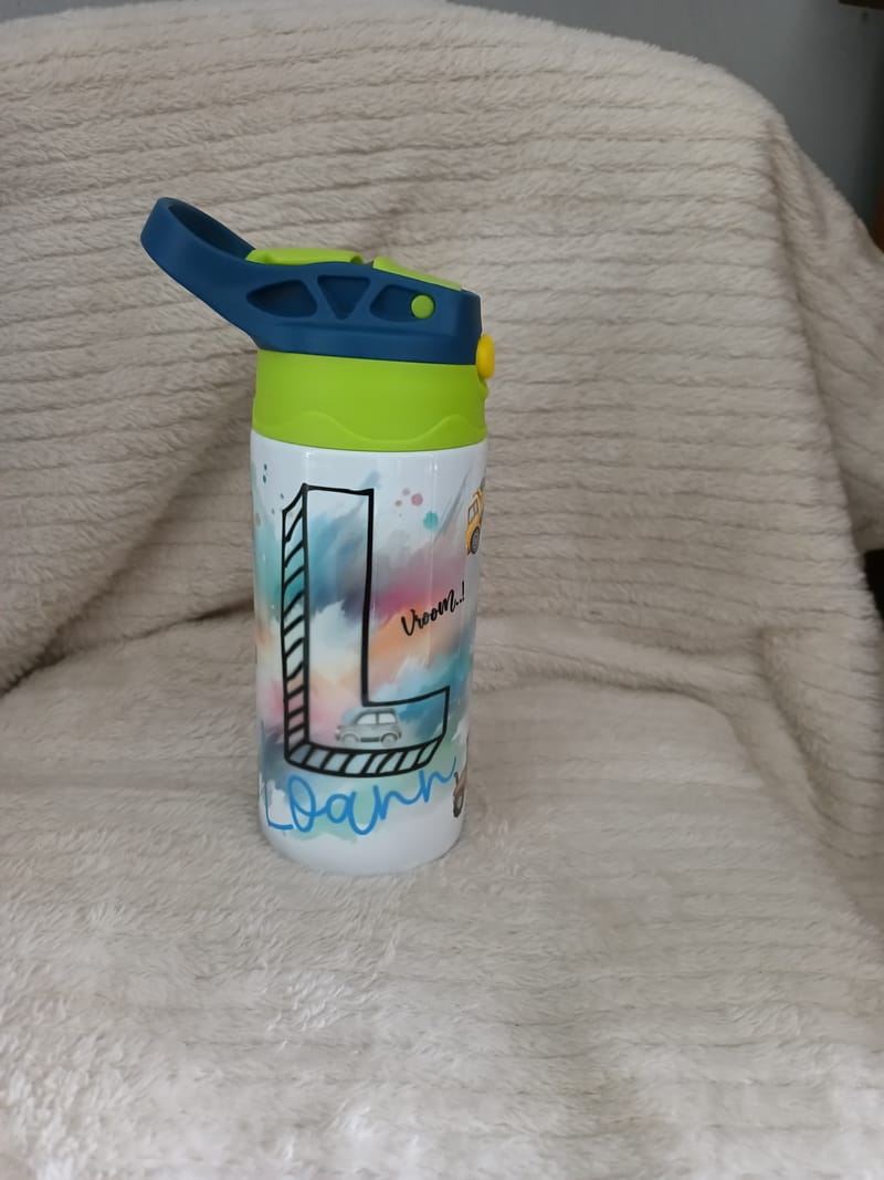 Gourde personnalisé avec motif et prénom de votre choix