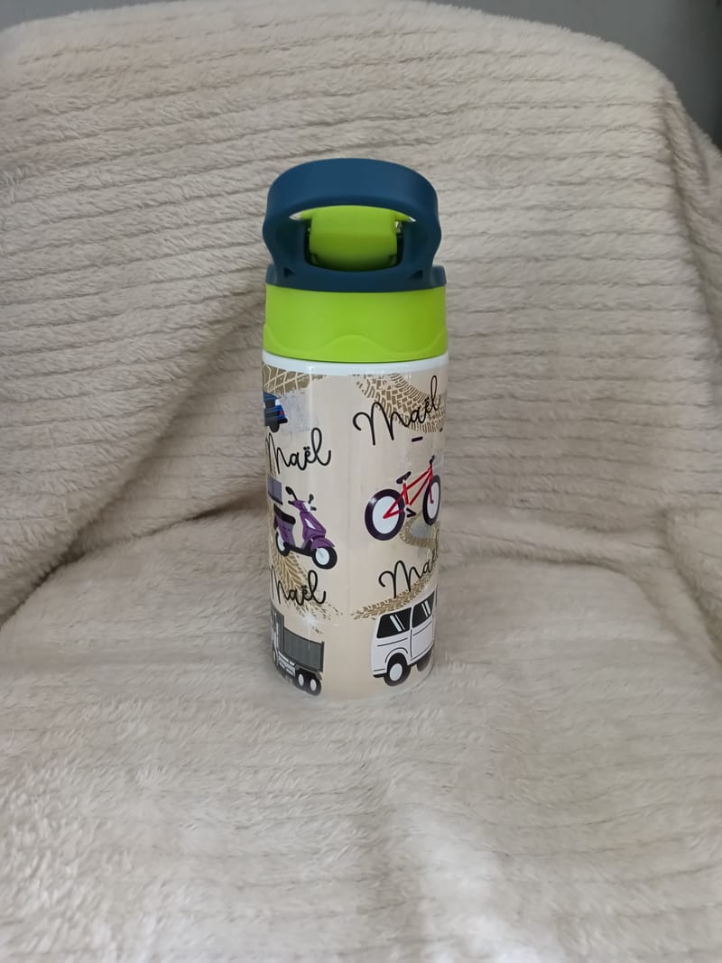 Gourde personnalisé avec motif et prénom de votre choix