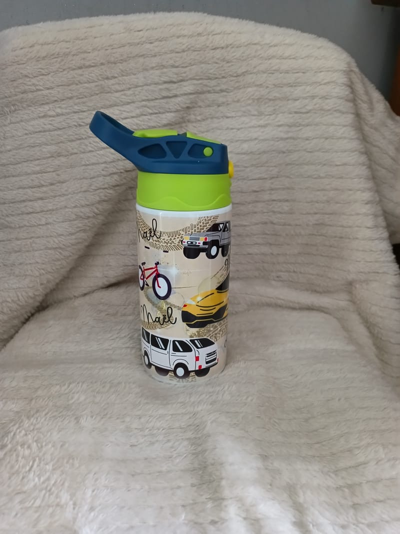 Gourde personnalisé avec motif et prénom de votre choix