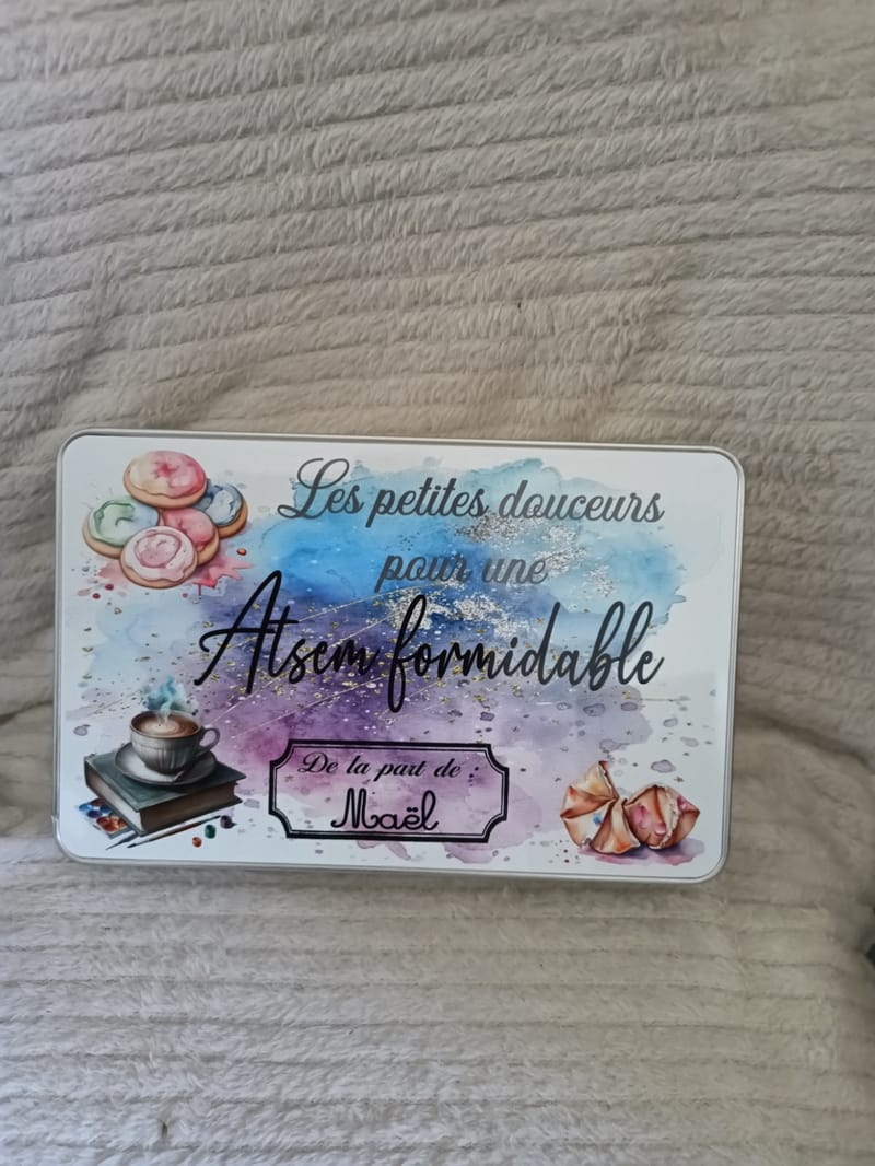 Boîte en métal rectangulaire personnalisé